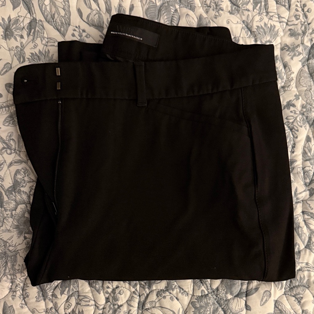 White House Black Market Black Boot Cut Pants